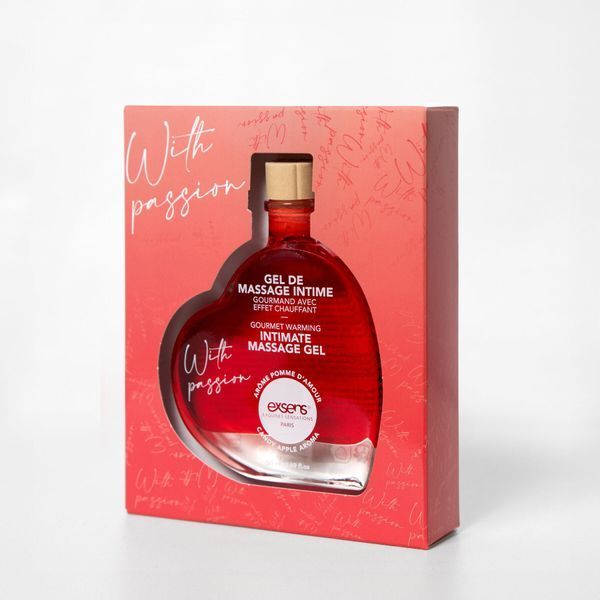Массажный гель EXSENS With Passion Candy Apple 50 мл разогревающий, без сахара, съедобный SX2191