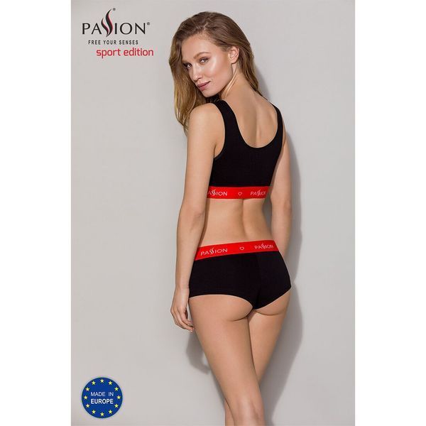 Спортивний топ на широких бретелях Passion PS003 TOP S, black SO4213