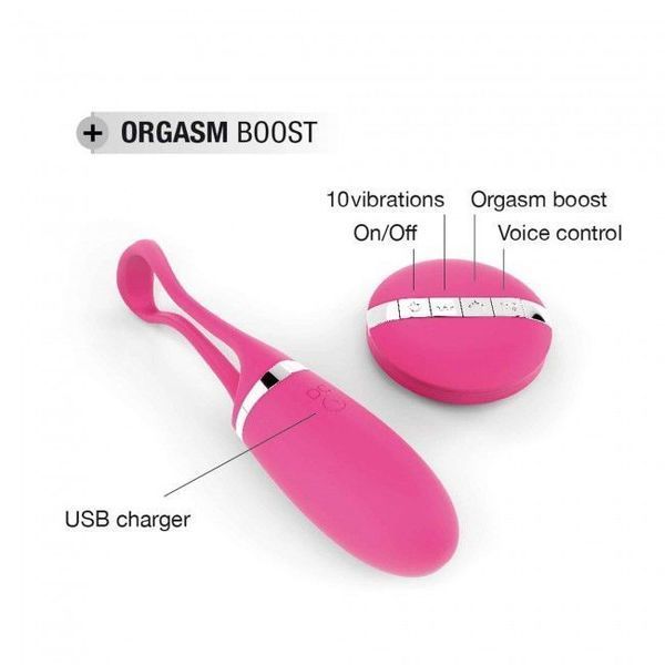 Виброяйцо Dorcel Secret Delight Magenta с пультом ДУ, с турборежимом и голосовым управлением SO3078