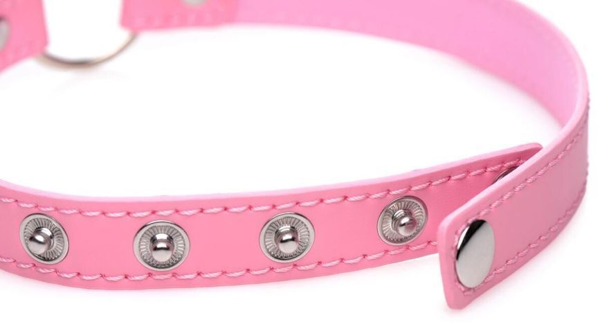 Чокер Master Series Kinky Kitty Ring Slim Choker - Pink SX1185