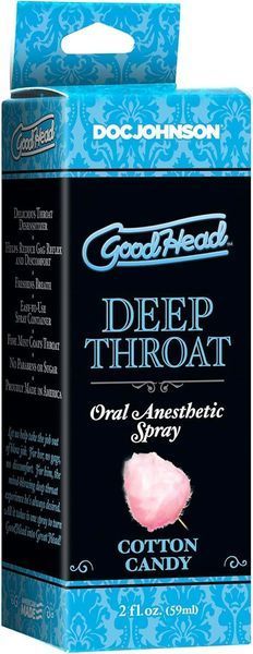 Спрей для глубоких оральных ласк Doc Johnson GoodHead DeepThroat Spray - Cotton Candy 59 мл. SX1321