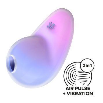 Вакуумний стимулятор з вібрацією Satisfyer Pixie Dust Violet/Pink SO8972