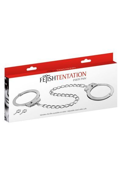 Поножі Fetish Tentation Adjustable metal ankle cuffs SX1089