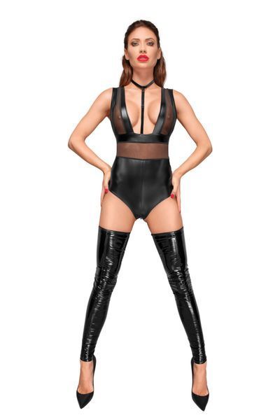 Боді з мокрим ефектом Noir Handmade F183 Powerwetlook body, S SX0053