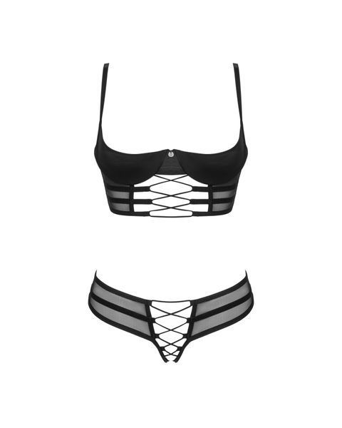 Комплект Obsessive Roxelia 2-pcs crotchless set M/L SO9072