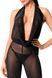 Прозрачный блестящий комбинезон Noir Handmade F350 Shiny tulle overall - XXL SX2006 фото 4