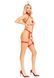 Портупея с чокером и гартеры Leg Avenue 2PC Vegan Leather Nurse Harness Teddy and Headband Red S SX1716 фото 9