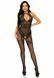 Бодистокинг Leg Avenue Rhinestone Lace and Net Bodystocking OS Black SO7889 фото 3