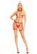 Портупея с чокером и гартеры Leg Avenue 2PC Vegan Leather Nurse Harness Teddy and Headband Red S SX1716 фото 8