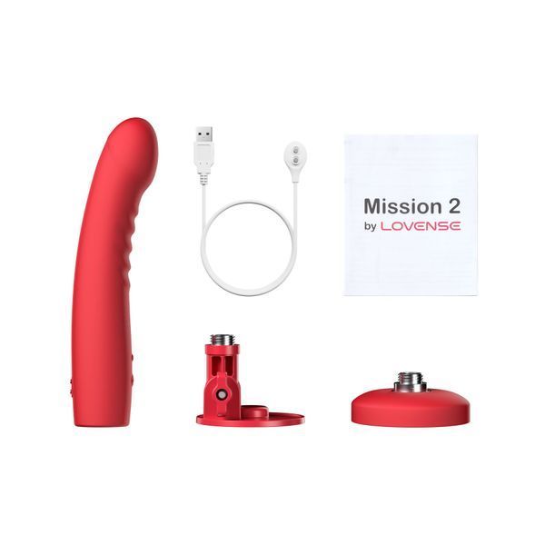 Смарт-міні секс-машина Lovense Mission 2 Vibrating suction cup dildo, 6500 вібрацій/хв, Touch Sense SX1306