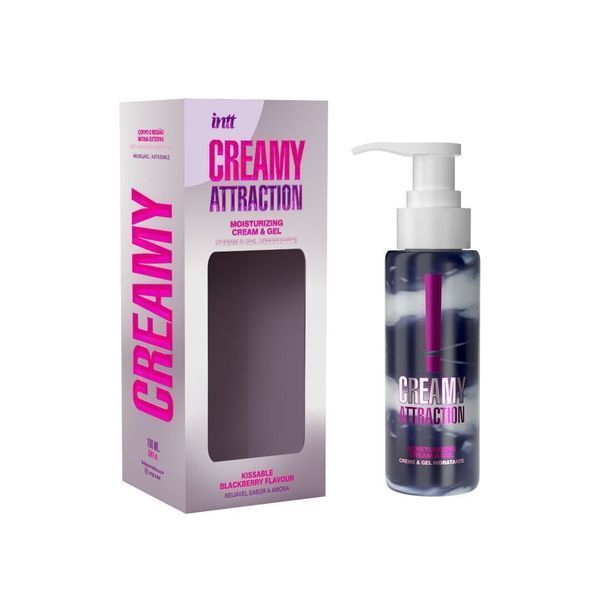 Зволожувальний крем-гель 2в1 Intt Creamy Attraction Blackberry 100мл (м'ята упаковка!!!) SX2658-R