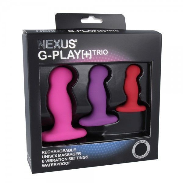 Набор вибромассажеров простаты Nexus G-Play Trio Plus, макс диаметр 2,3-3,0-3,5см, для новичков SO2142