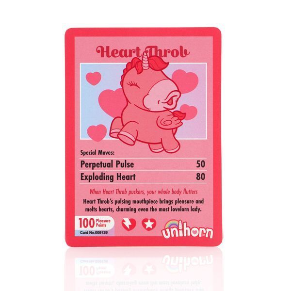 Вібратор-єдиноріжка Unihorn &ndash; Heart Throb, з пульсацією SX2865
