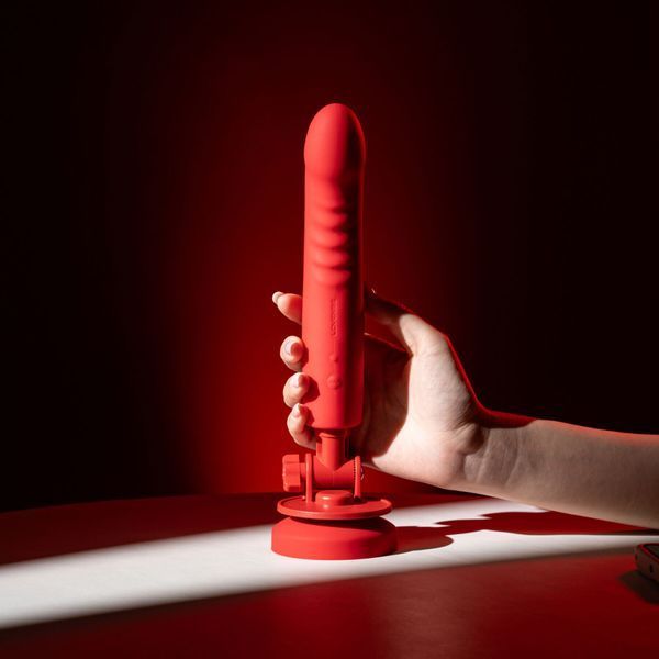 Смарт-міні секс-машина Lovense Mission 2 Vibrating suction cup dildo, 6500 вібрацій/хв, Touch Sense SX1306