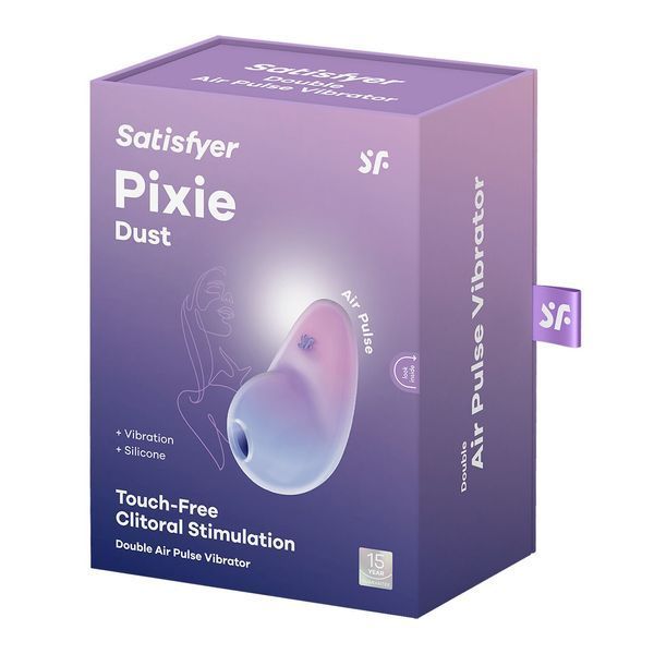 Вакуумний стимулятор з вібрацією Satisfyer Pixie Dust Violet/Pink SO8972