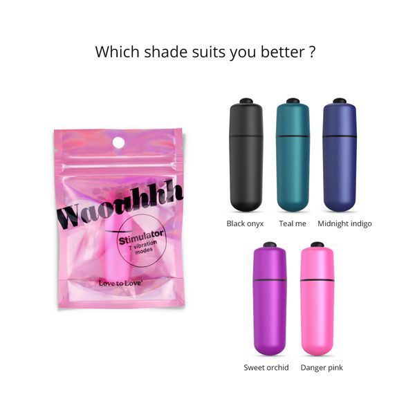 Віброкуля Love To Love WAOUHHH - DANGER PINK, 7 режимів, на батарейках SO7391
