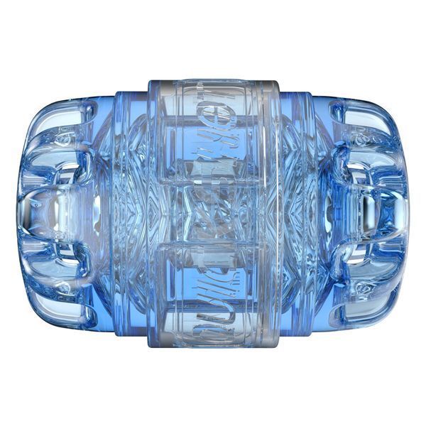 Мастурбатор Fleshlight Quickshot Turbo Blue Ice, компактный, сквозной, подойдет для пар и минета SX0678