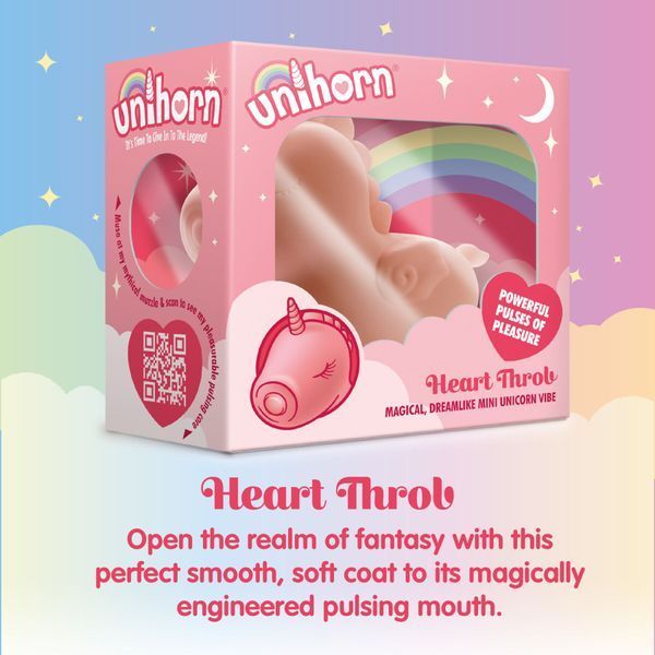 Вібратор-єдиноріжка Unihorn &ndash; Heart Throb, з пульсацією SX2865