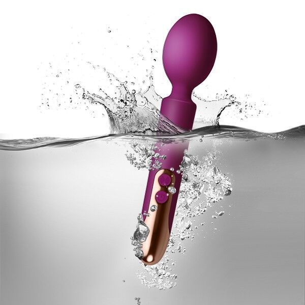 Вібромасажер Rocks Off Oriel Purple, водонепроникний, гнучка головка, потужний, LED-підсвічування SO4898