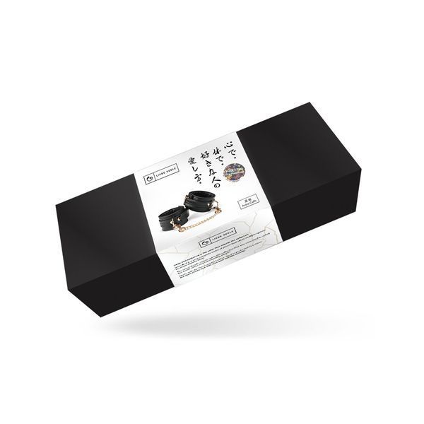 Поножі Liebe Seele Black Organosilicon Anklecuffs, екошкіра SO9486