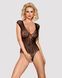Бодистокинг из крупной сетки с кружевом Obsessive B112 teddy XL/XXL, черный, с доступом SO7202 фото 1