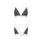 Спортивный топ с двойными бретелями Passion PS007 TOP M, dark grey SO4264 фото 4
