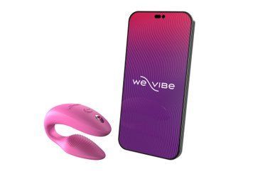 Смарт-вібратор для пар We-Vibe Sync 2 Rose, 10 віброрежимів, пульт ДК SO8761