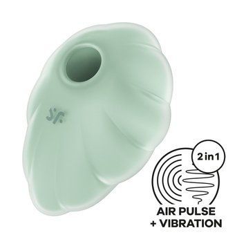 Вакуумний стимулятор з вібрацією Satisfyer Cloud Dancer Mint SO8973