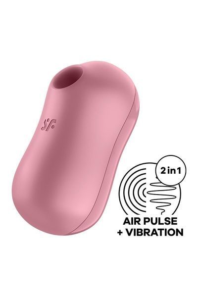 Вакуумный стимулятор с вибрацией Satisfyer Cotton Candy Light Red SO6282