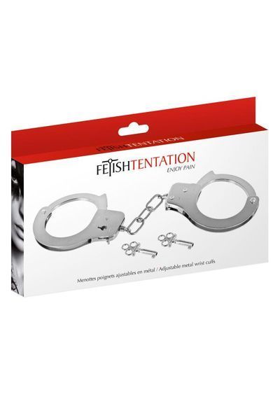 Наручники Fetish Tentation Adjustable metal wrist cuffs SX1090