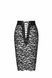 Спідниця Noir Handmade F302 Ambivalence, XL, black, мереживо, довжина за коліна, шнурівка ззаду SX0252 фото 7