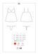 Сатиновый пеньюар с кружевом Obsessive 810-BAB-1 babydoll & thong L/XL, черный, пеньюар, танга SO7153 фото 7