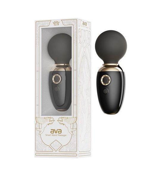 Смарт-вібромасажер Zalo &ndash; AVA Obsidian Black, 8 режимів, підігрів, дуже потужний та компактний SO9553