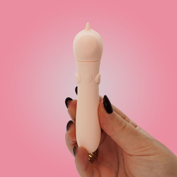 Вібратор-єдиноріжка Unihorn USB Bullet &ndash; Heart Throb, віброкуля, USB-зарядка, 10 режимів SX2866
