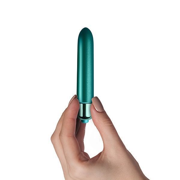 Вибропуля Rocks Off RO-90mm Touch of Velvet Peacock Petals матовая, 10 режимов работы, на батарейке SO2470