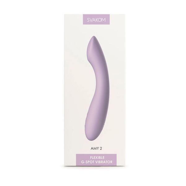 Вібратор для точки G з інтелектуальним режимом Svakom Amy 2 Pastel Lilac SO8770