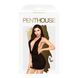 Мини-платье Penthouse - Heart Rob Black S/M, хомут, глубокое декольте, миниатюрные стринги SO9595 фото 3