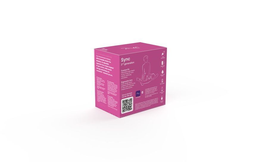 Смарт-вібратор для пар We-Vibe Sync 2 Rose, 10 віброрежимів, пульт ДК SO8761