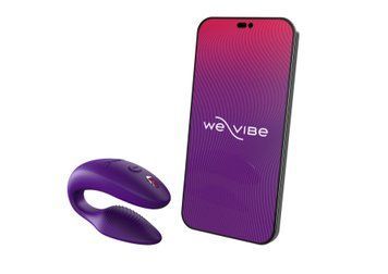 Смарт-вібратор для пар We-Vibe Sync 2 Purple, 10 віброрежимів, пульт ДК SO8762