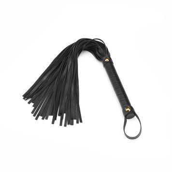 Флогер Liebe Seele Black Organosilicon Flogger, 44 см, екошкіра SO9488
