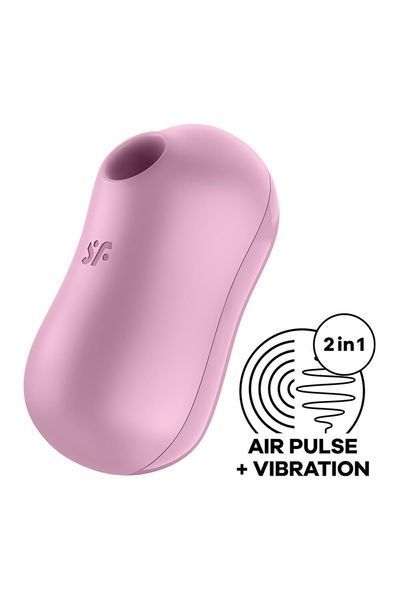 Вакуумний стимулятор із вібрацією Satisfyer Cotton Candy Lilac SO6283