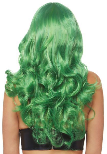 Волнистый парик Leg Avenue Misfit Long Wavy Wig Green, длинный, реалистичный вид, 61 см SO8009