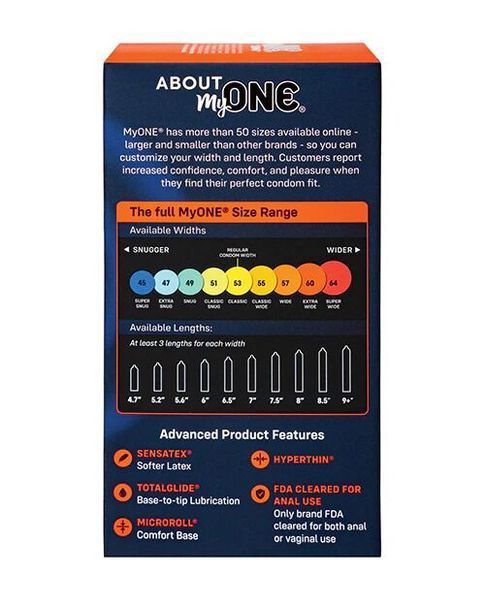 Презервативы MyONE Extra Wide & Long10 шт, картонная коробка SX1253