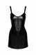 Платье Noir Handmade F320 Starlet, L, под латекс, мини, молния по всей длине, кольцо на поясе SX0353 фото 7