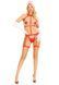 Портупея с чокером и гартеры Leg Avenue 2PC Vegan Leather Nurse Harness Teddy and Headband Red L SX1718 фото 6