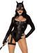 Эротический костюм кошечки Leg Avenue Fierce Feline S, боди, пояс с подвязкой, маска кошки SO9228 фото 1