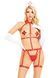 Портупея с чокером и гартеры Leg Avenue 2PC Vegan Leather Nurse Harness Teddy and Headband Red L SX1718 фото 5