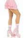 Носочки ажурные Leg Avenue Mini Bow Lace Anklet, белые, с рюшами, декор &mdash; бантики SX1047 фото 6