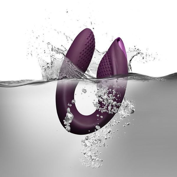 Женский вибратор для оргазма без рук Rocks Off Rock Chick Diva Purple, пульт ДУ SO5484