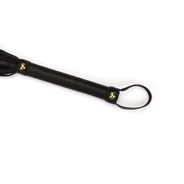 Флогер Liebe Seele Black Organosilicon Flogger, 44 см, екошкіра SO9488